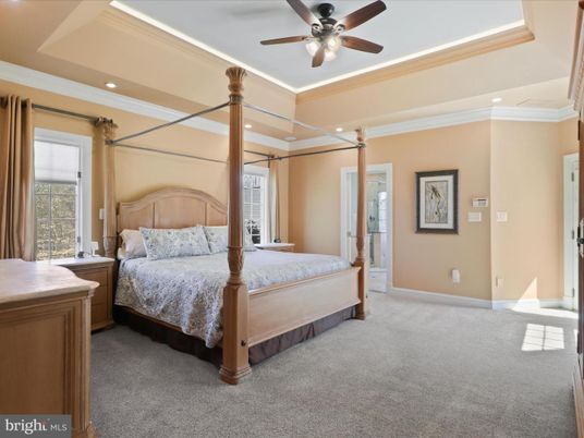 Bedroom, Interior, Recessed Lighting