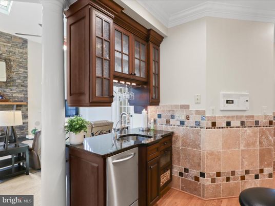 Interior, Kitchen, Stone Walls, Wood Texture Flooring