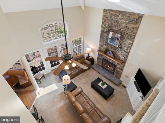 Fireplace, Interior, Living room, Stone Walls