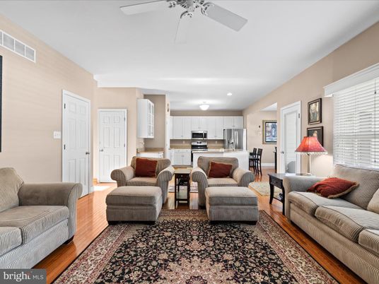 Interior, Kitchen, Living room, Stainless Steel Appliances, Wood Texture Flooring