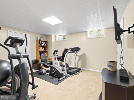 Fitness Equipment, Interior, Recessed Lighting