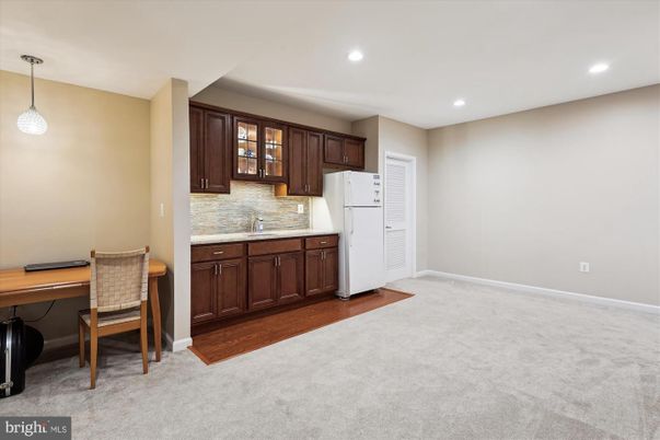 Home Office, Interior, Kitchen, Pendant Lights, Recessed Lighting, Wood Texture Flooring