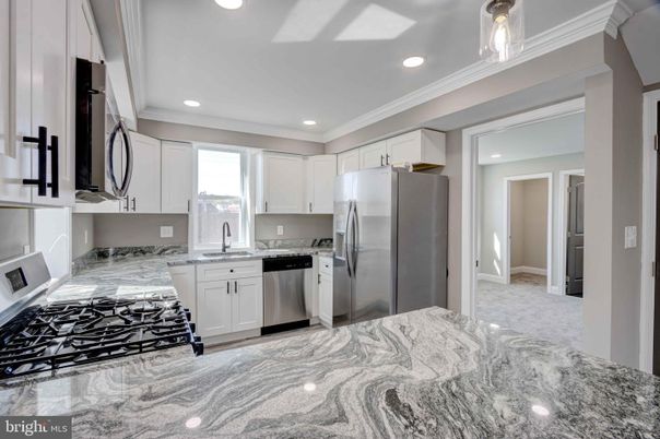 Interior, Kitchen, Recessed Lighting, Stainless Steel Appliances
