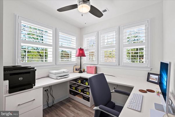 Home Office, Interior, Wood Texture Flooring