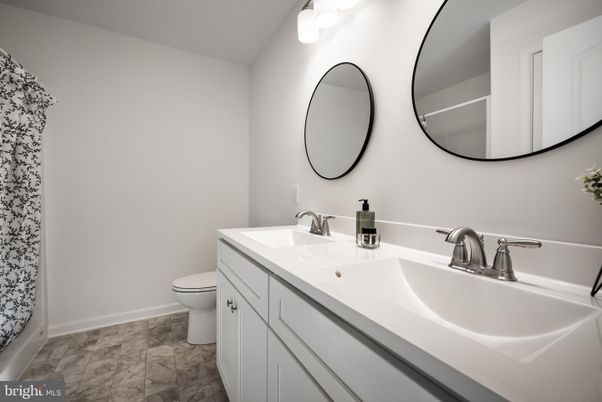 Bathroom, Dual Sink Vanities, Interior, Marble
