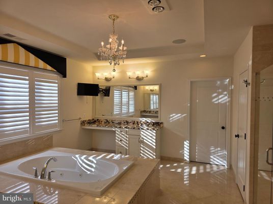 Bathroom, Chandelier, Interior, Recessed Lighting