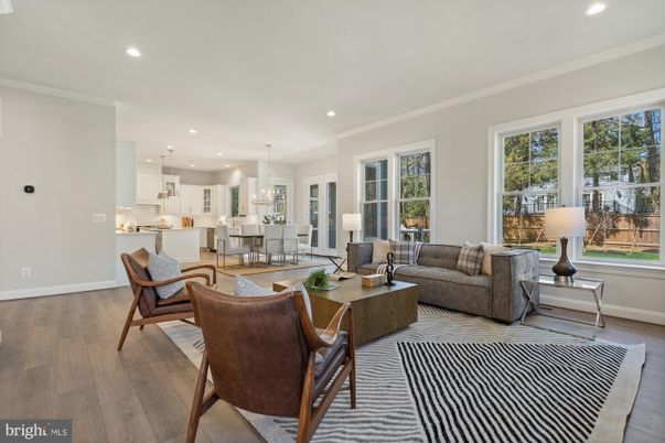 Dining room, Interior, Kitchen, Living room, Pendant Lights, Recessed Lighting, Wood Texture Flooring