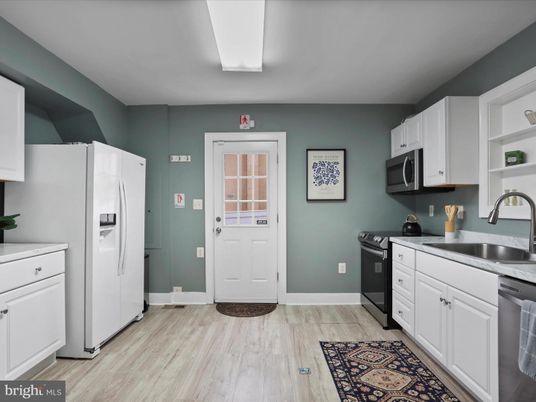 Interior, Kitchen, Wood Texture Flooring