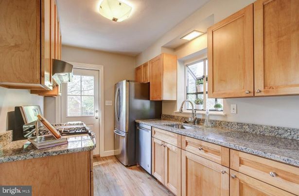 Interior, Kitchen, Wood Texture Flooring