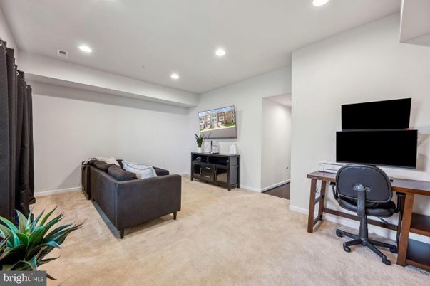 Home Office, Interior, Recessed Lighting