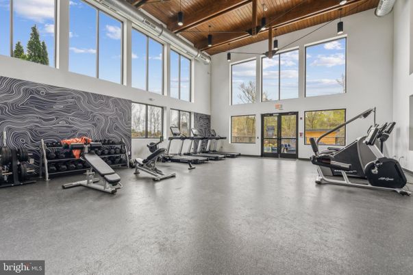 Fitness Equipment, Gym, Interior, Wooden Beams, Wooden Ceilings