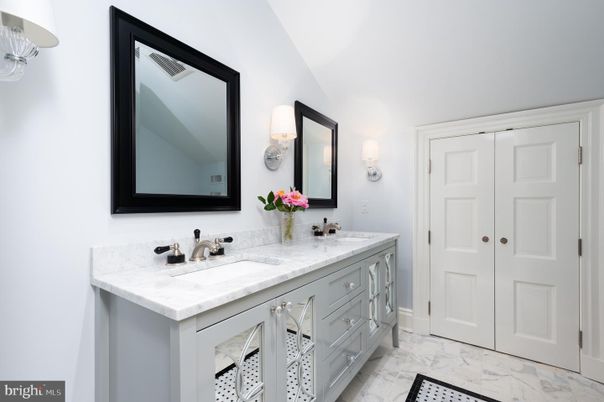 Bathroom, Dual Sink Vanities, Interior, Marble
