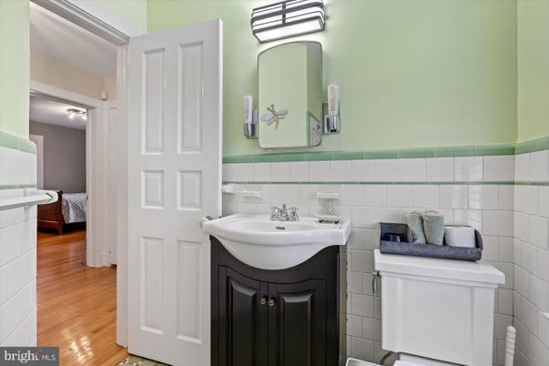 Bathroom, Interior, Wood Texture Flooring