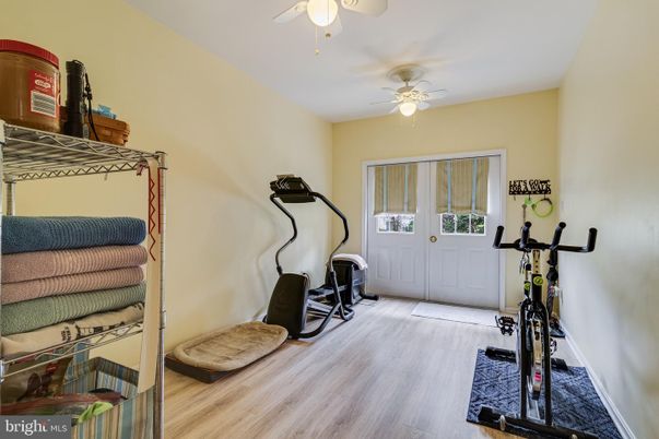 Fitness Equipment, Interior, Wood Texture Flooring