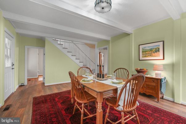 Dining room, Interior, Wood Texture Flooring