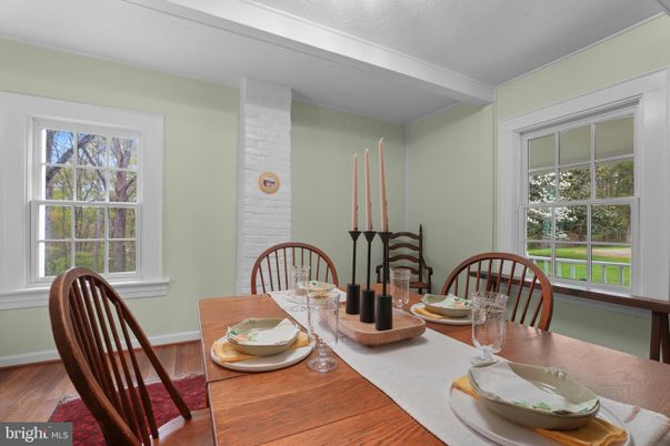 Dining room, Interior, Wood Texture Flooring