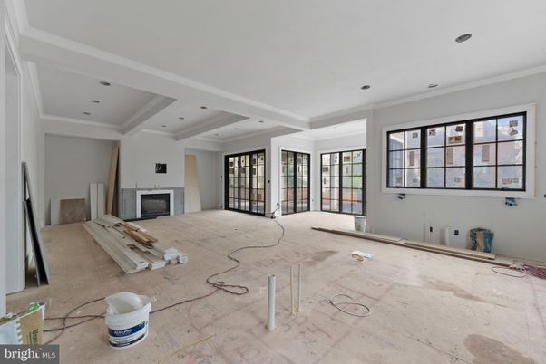 Empty room, Fireplace, Interior, Recessed Lighting