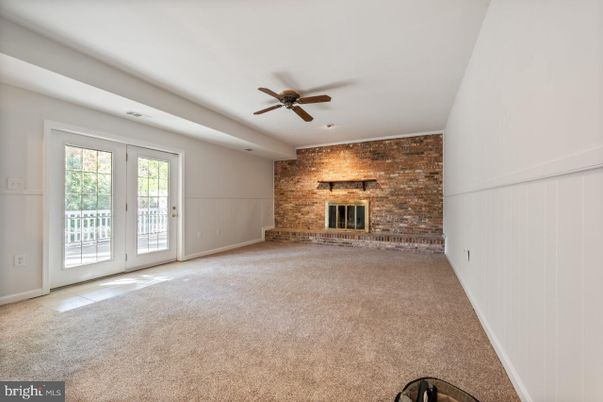 Empty room, Fireplace, Interior, Stone Walls