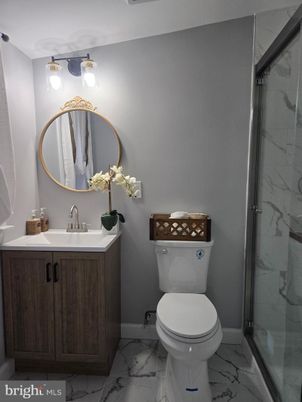 Bathroom, Glass Shower, Interior, Marble, Marble Walls