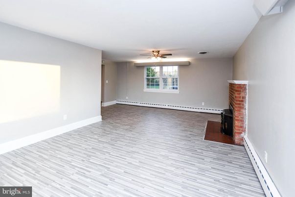 Empty room, Fireplace, Interior, Wood Texture Flooring