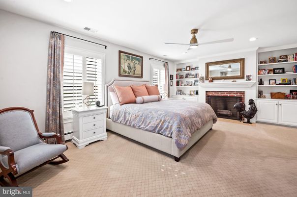 Bedroom, Fireplace, Interior, Recessed Lighting