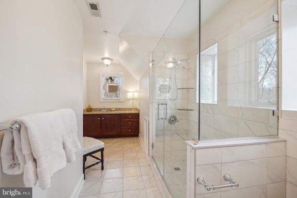 Bathroom, Glass Shower, Interior, Marble