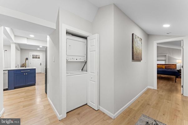Interior, Recessed Lighting, Utility Closets, Washer, Wood Texture Flooring