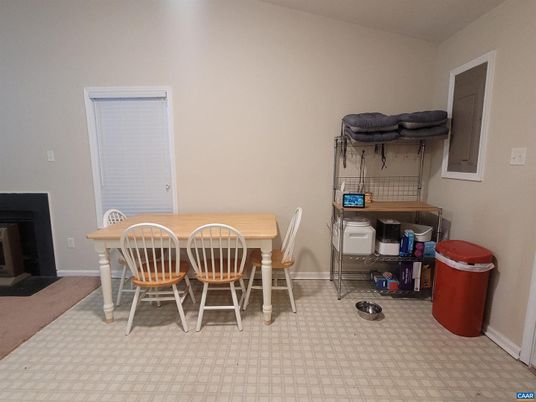 Dining room, Fireplace, Interior