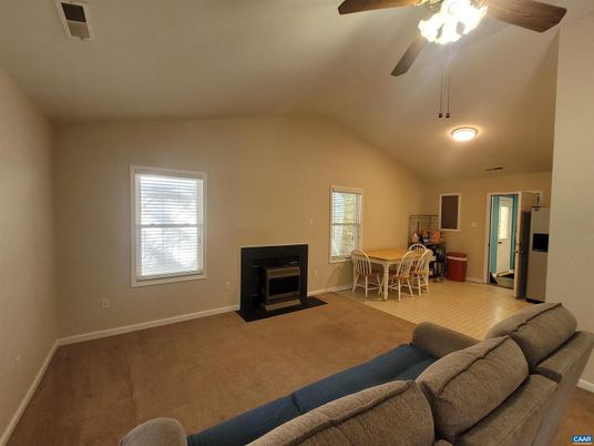 Dining room, Fireplace, Interior, Living room