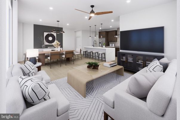 Dining room, Interior, Kitchen, Living room, Pendant Lights, Recessed Lighting