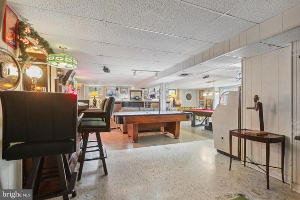 Billiard Table, Game Room, Interior, Pendant Lights