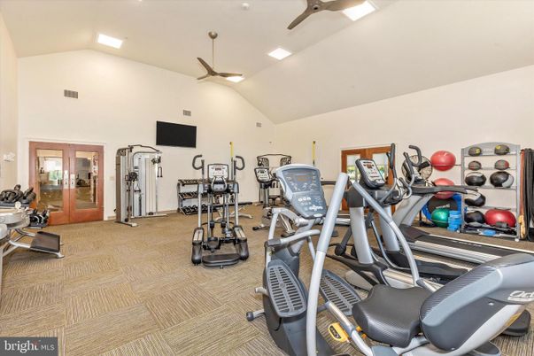 Fitness Equipment, Gym, Interior, Recessed Lighting