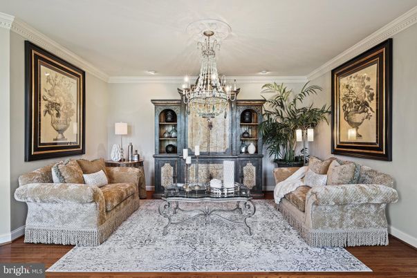 Chandelier, Interior, Living room, Recessed Lighting, Wood Texture Flooring