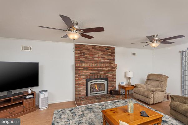 Fireplace, Interior, Living room, Stone Walls, Wood Texture Flooring