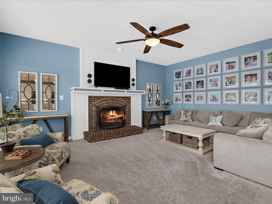 Fireplace, Interior, Living room, Recessed Lighting