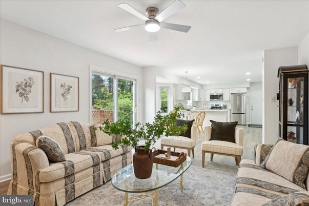 Dining room, Interior, Kitchen, Living room, Pendant Lights, Recessed Lighting, Stainless Steel Appliances, Wood Texture Flooring