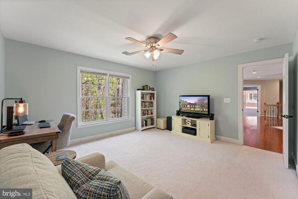 Home Office, Interior, Living room, Recessed Lighting, Wood Texture Flooring