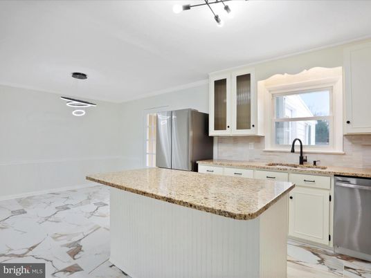 Interior, Kitchen, Marble, Recessed Lighting