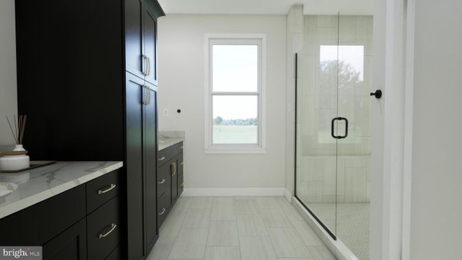 Bathroom, Glass Shower, Interior