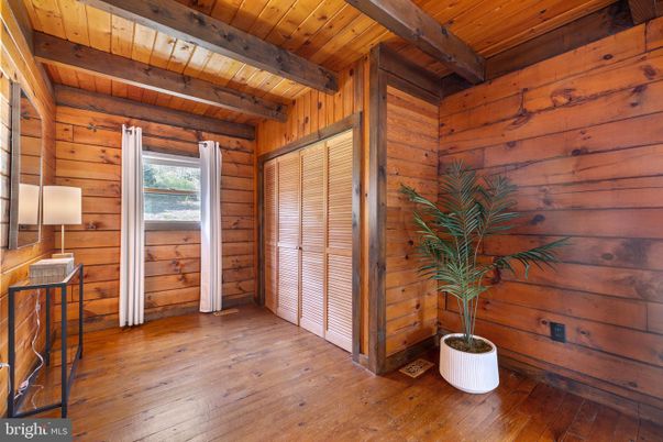 Empty room, Interior, Wooden Beams, Wooden Ceilings, Wood Texture Flooring, Wooden Walls