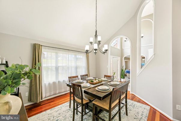 Chandelier, Dining room, Interior, Pendant Lights, Wood Texture Flooring