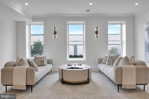 Interior, Living room, Recessed Lighting