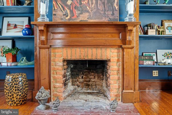 Fireplace, Interior, Wood Texture Flooring