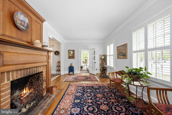 Fireplace, Interior, Wood Texture Flooring