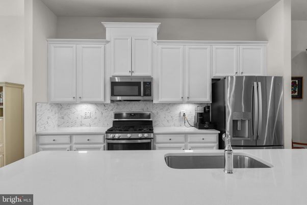 Interior, Kitchen, Marble Walls, Stainless Steel Appliances
