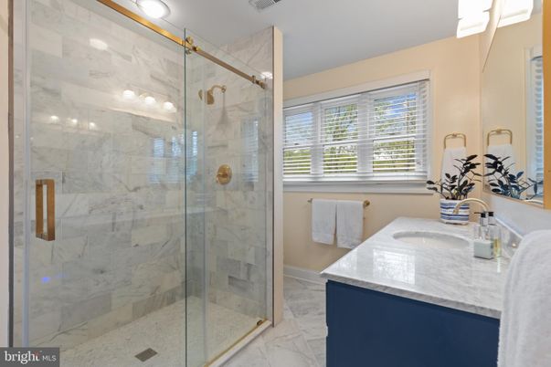 Bathroom, Glass Shower, Interior, Marble, Marble Walls