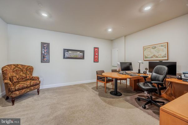 Home Office, Interior, Recessed Lighting