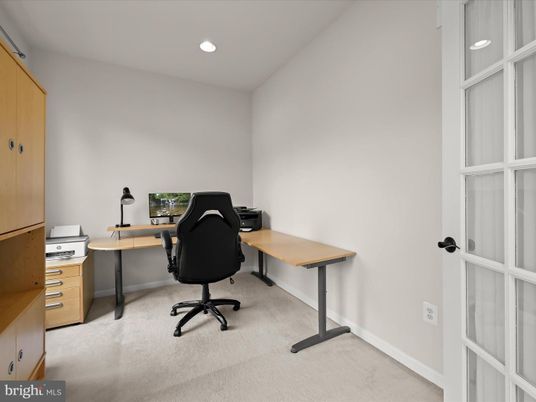 Home Office, Interior, Recessed Lighting