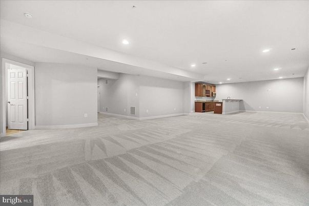 Empty room, Interior, Kitchen, Recessed Lighting