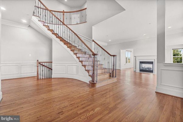 Fireplace, Interior, Recessed Lighting, Wood Texture Flooring